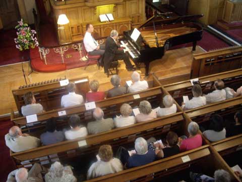 Gordon Fergus-Thompson performing at the concert